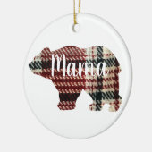 Schattige Mama beer design moederdag cadeau Keramisch Ornament (Links)