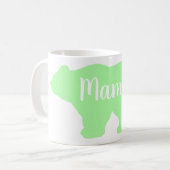 Schattige Mama beer design moederdag cadeau Koffiemok (Voorkant links)