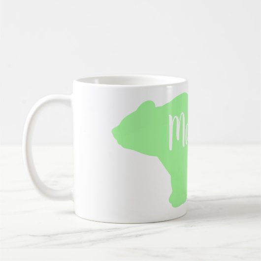 Schattige Mama beer design moederdag cadeau Koffiemok (Links)