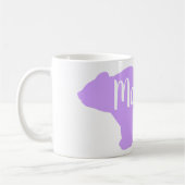 Schattige Mama beer design moederdag cadeau Koffiemok (Links)