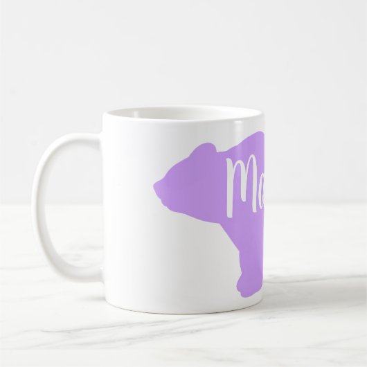 Schattige Mama beer design moederdag cadeau Koffiemok (Links)