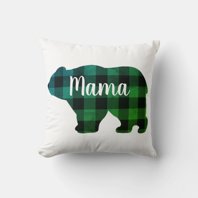 Schattige Mama beer design moederdag cadeau Kussen (Voorkant)