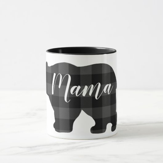 Schattige Mama beer design moederdag cadeau Mok (Midden)