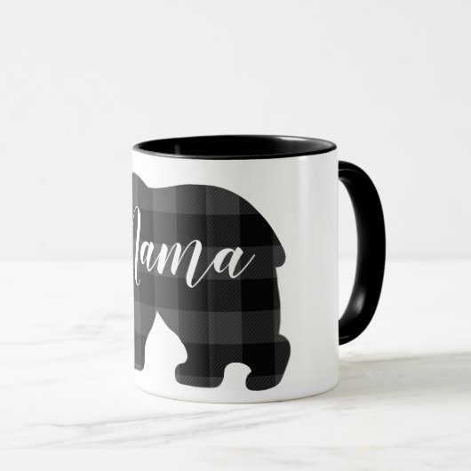 Schattige Mama beer design moederdag cadeau Mok (Voorkant rechts)