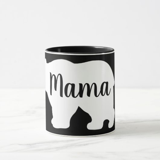 Schattige Mama beer design moederdag cadeau Mok (Midden)