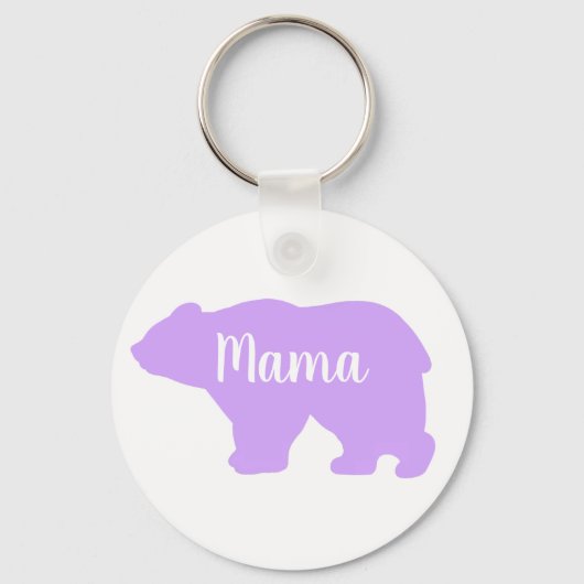 Schattige Mama beer design moederdag cadeau Sleutelhanger (Voorkant)