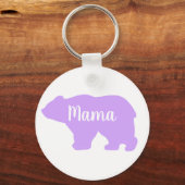 Schattige Mama beer design moederdag cadeau Sleutelhanger (Voorkant)