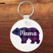 Schattige Mama beer design moederdag cadeau Sleutelhanger (Voorkant)