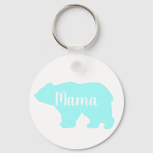 Schattige Mama beer design moederdag cadeau Sleutelhanger (Voorkant)