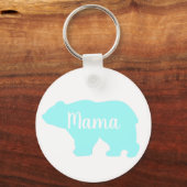 Schattige Mama beer design moederdag cadeau Sleutelhanger (Voorkant)