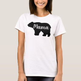 Schattige Mama beer design moederdag cadeau T-shirt