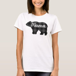Schattige Mama beer design moederdag cadeau T-shirt