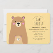 Schattige Mama Beer Genderneutraal Baby shower Kaart (Voorkant)