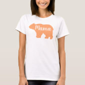 Schattige Mama beer sinaasappel design moederdag c T-shirt (Voorkant)