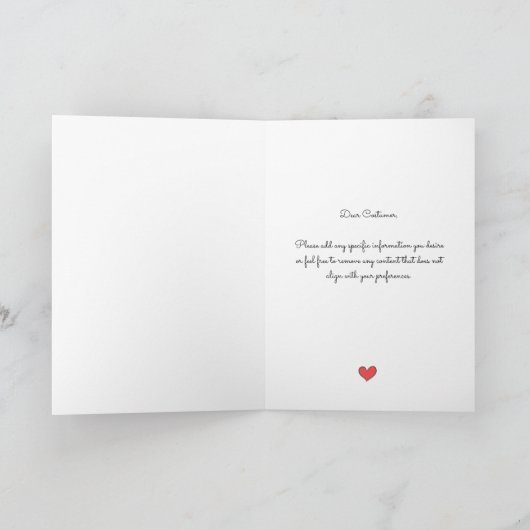 Schattige mama en papa vrolijk kerstfeest gevouwen feestdagen kaart (Binnen)