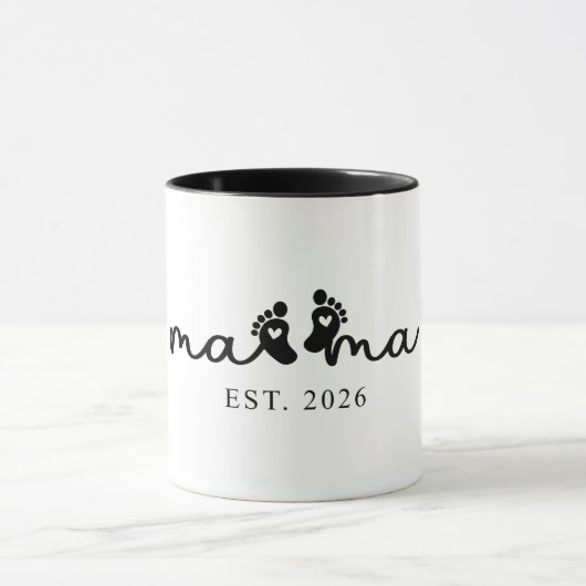 Schattige Mama Est 2026 Mok (Midden)