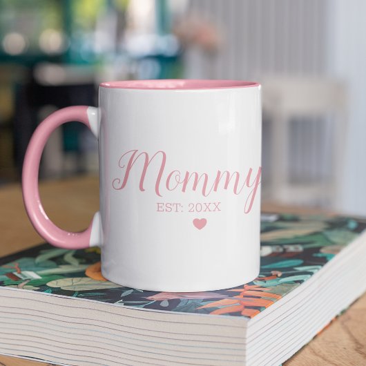 Schattige mama Est:20XX Moederdag Mok