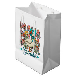 Schattige Mama gans Moederdag Medium Cadeauzakje