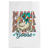 Schattige Mama gans Moederdag Medium Cadeauzakje (Achterkant)