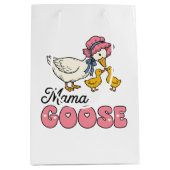 Schattige Mama gans Moederdag Medium Cadeauzakje (Voorkant)