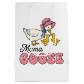 Schattige Mama gans Moederdag Medium Cadeauzakje (Achterkant)