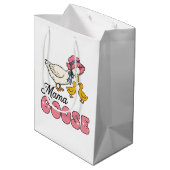 Schattige Mama gans Moederdag Medium Cadeauzakje (Achterkant Gekanteld)