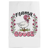 Schattige Mama gans Moederdag Medium Cadeauzakje (Achterkant)