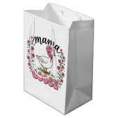Schattige Mama gans Moederdag Medium Cadeauzakje (Achterkant Gekanteld)