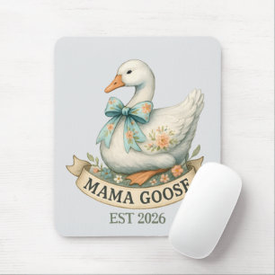 Schattige Mama Gans Vintage Boerderijdier Moeder G Muismat
