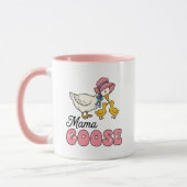Schattige Mama gans woordkunst Mok (Links)