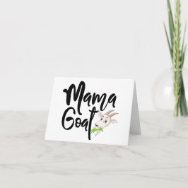 Schattige Mama Goat BLANK Kaart