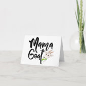 Schattige Mama Goat BLANK Kaart (Voorkant)