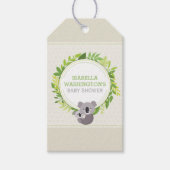 Schattige Mama Koala & Baby Koala Baby shower Cadeaulabel (Voorkant)