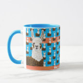 Schattige mama Llama I Love You Pattern Mok (Links)