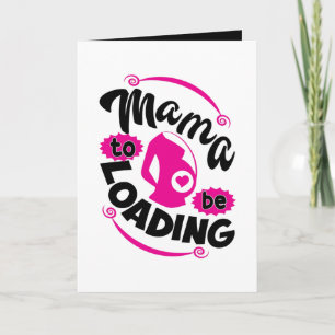 Schattige mama maakt woordkunst kaart