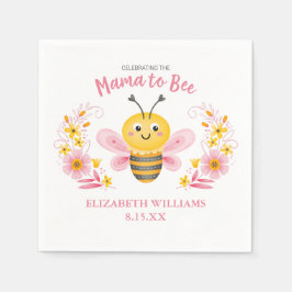 Schattige Mama naar Bee Baby shower servetten