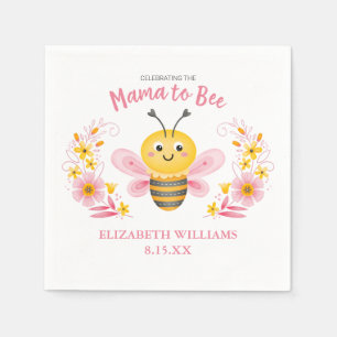 Schattige Mama naar Bee Baby shower servetten