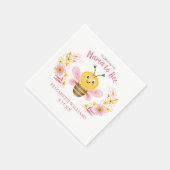 Schattige Mama naar Bee Baby shower servetten (Hoek)