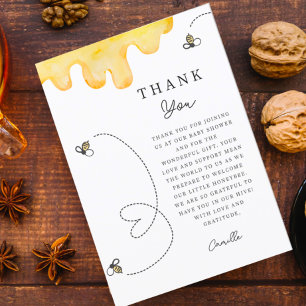 Schattige Mama-to-Bee Baby shower Dank je Bedankkaart