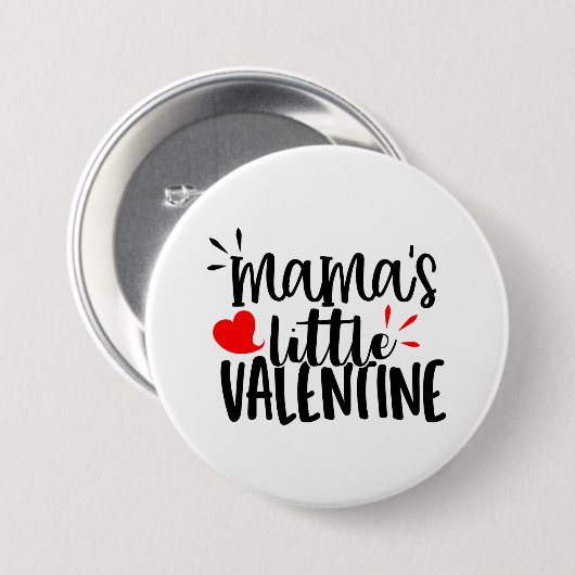 Schattige mama's kleine Valentijn Ronde Button 7,6 Cm (Voorkant /achterkant)