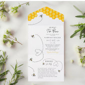 Schattige mammie te zijn baby shower handgeschreve all in one uitnodiging