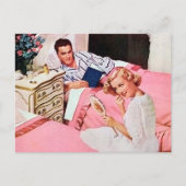 schattige  man vrouw briefkaart (Voorkant)