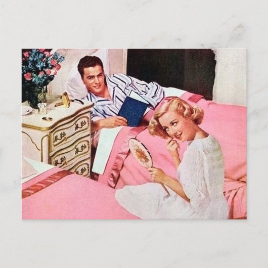 schattige man vrouw briefkaart (Voorkant)