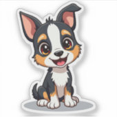 Schattige Manchester Terrier Puppy Sticker – Grote (Voorkant)