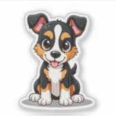 Schattige Manchester Terrier Puppy Sticker – Grote (Voorkant)