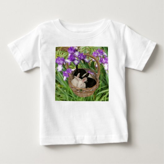 Schattige mand met baby konijnen (Voorkant)