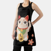 Schattige Maneki Neko Gelukskat Schort (Insitu)