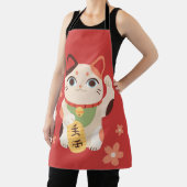 Schattige Maneki Neko Gelukskat Schort (Insitu)
