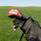 Schattige Maneki Neko Lucky Cat Golfheadcover (Insitu)