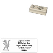 Schattige mangoest cartoonillustratie rubberstempel (Gestempeld)
